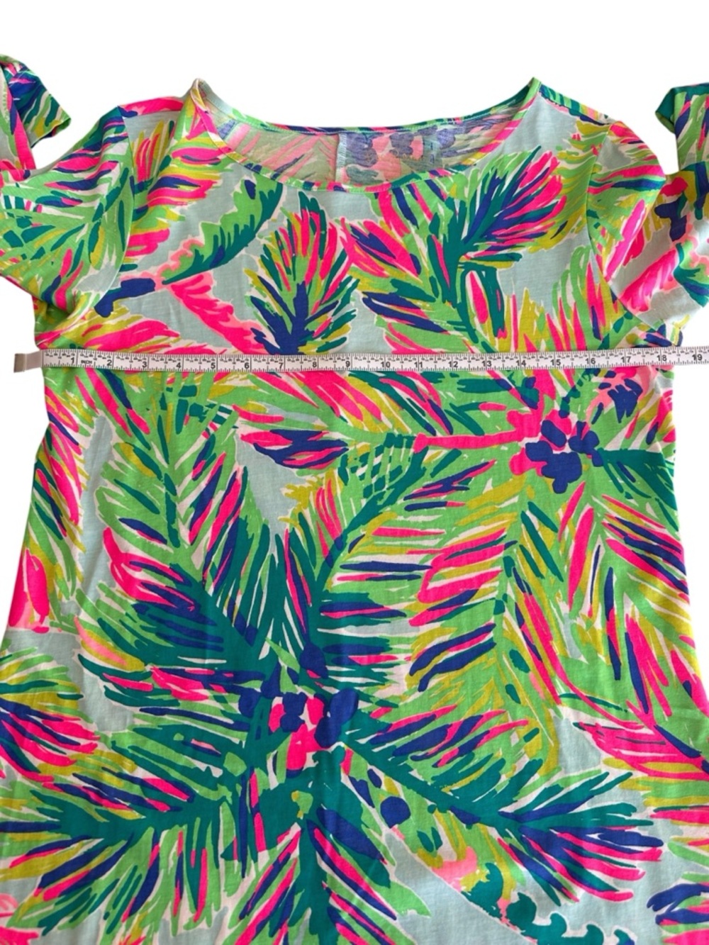 Lilly Pulitzer Marlowe Dress in Island Time Tropical Palm Tree Print Size Large - Picture 8 of 11